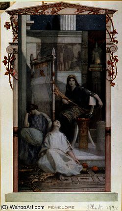 Penelope Undoing Her Tapestry During The Night — Auguste Francois Gorguet