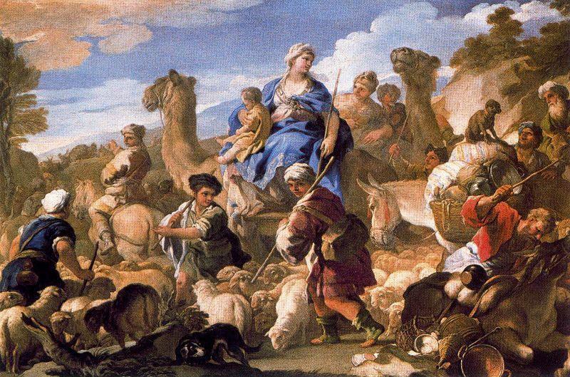Rebecca's Departure For Canaan — Luca Giordano
