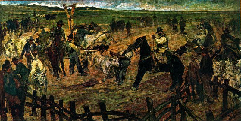 Marking Of Bulls In Maemma — Giovanni Fattori