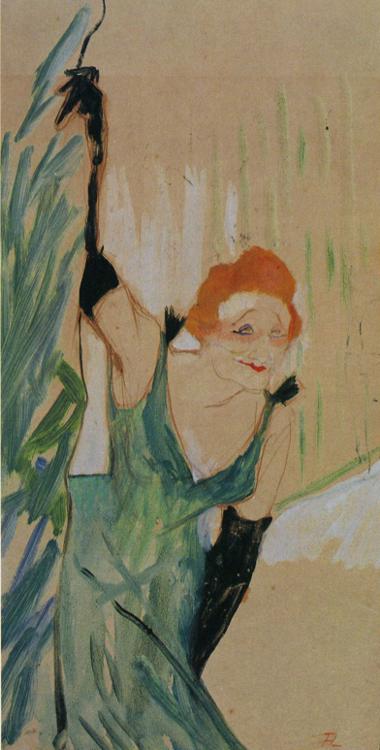 Yvette Guilbert Greeting The Audience — Henri De Toulouse-lautrec