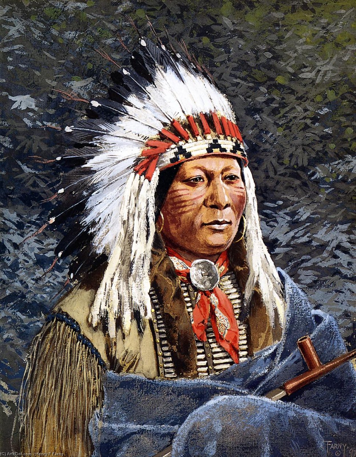 Sioux Chief — Henry F Farny