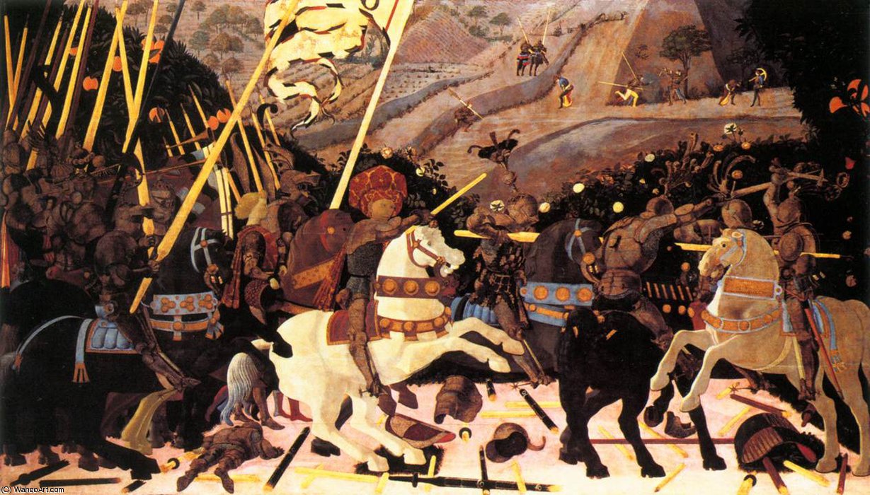 Battle Of San Romano - Niccolò Da Tolentino — Paolo Uccello