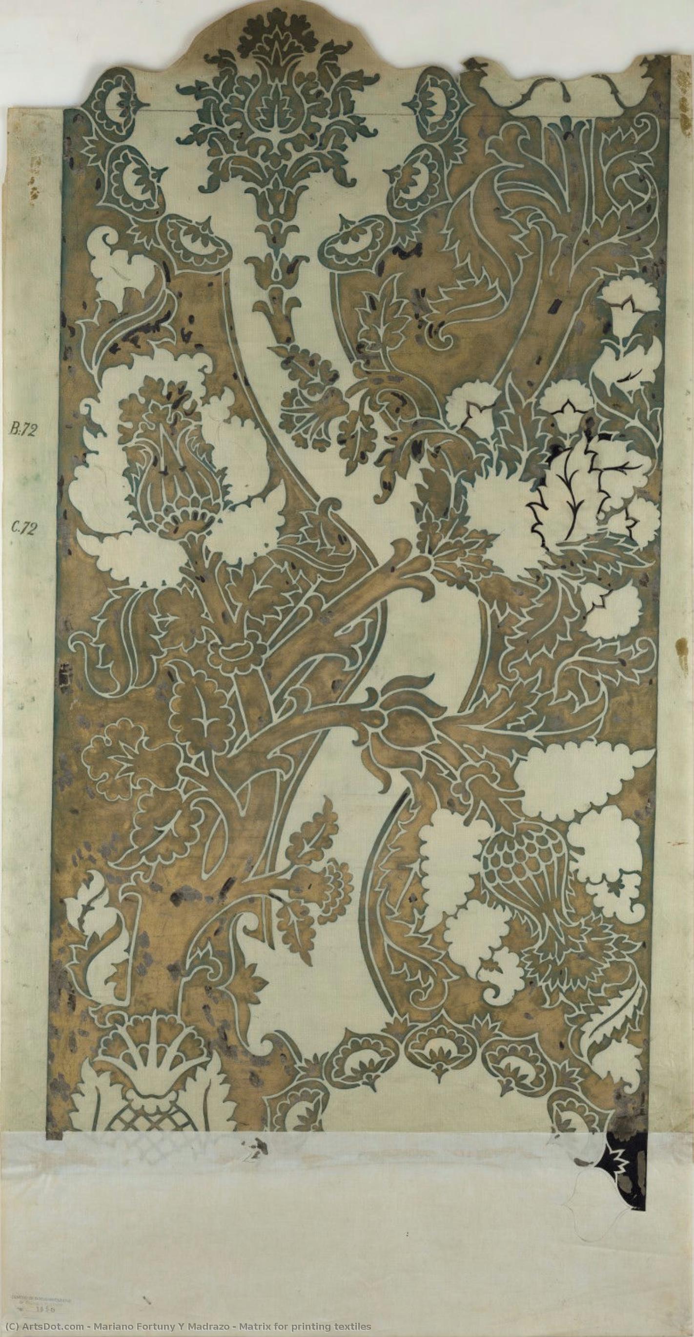 Matrix For Printing Textiles — Mariano Fortuny Y Madrazo