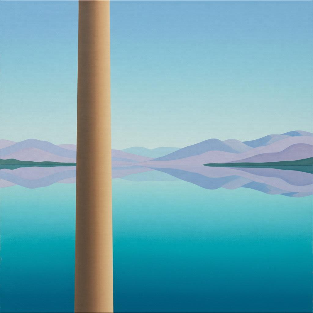 Monolithic Silence Amidst The Ethereal Lavender Peaks And Teal Horizons — Marion Delorme