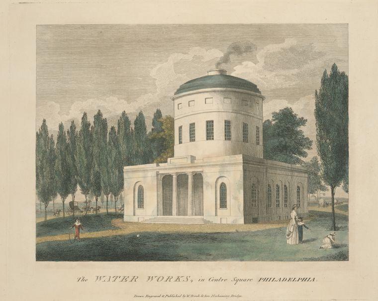 The Water Works, In Centre Square Philadelphia — Thomas Birch