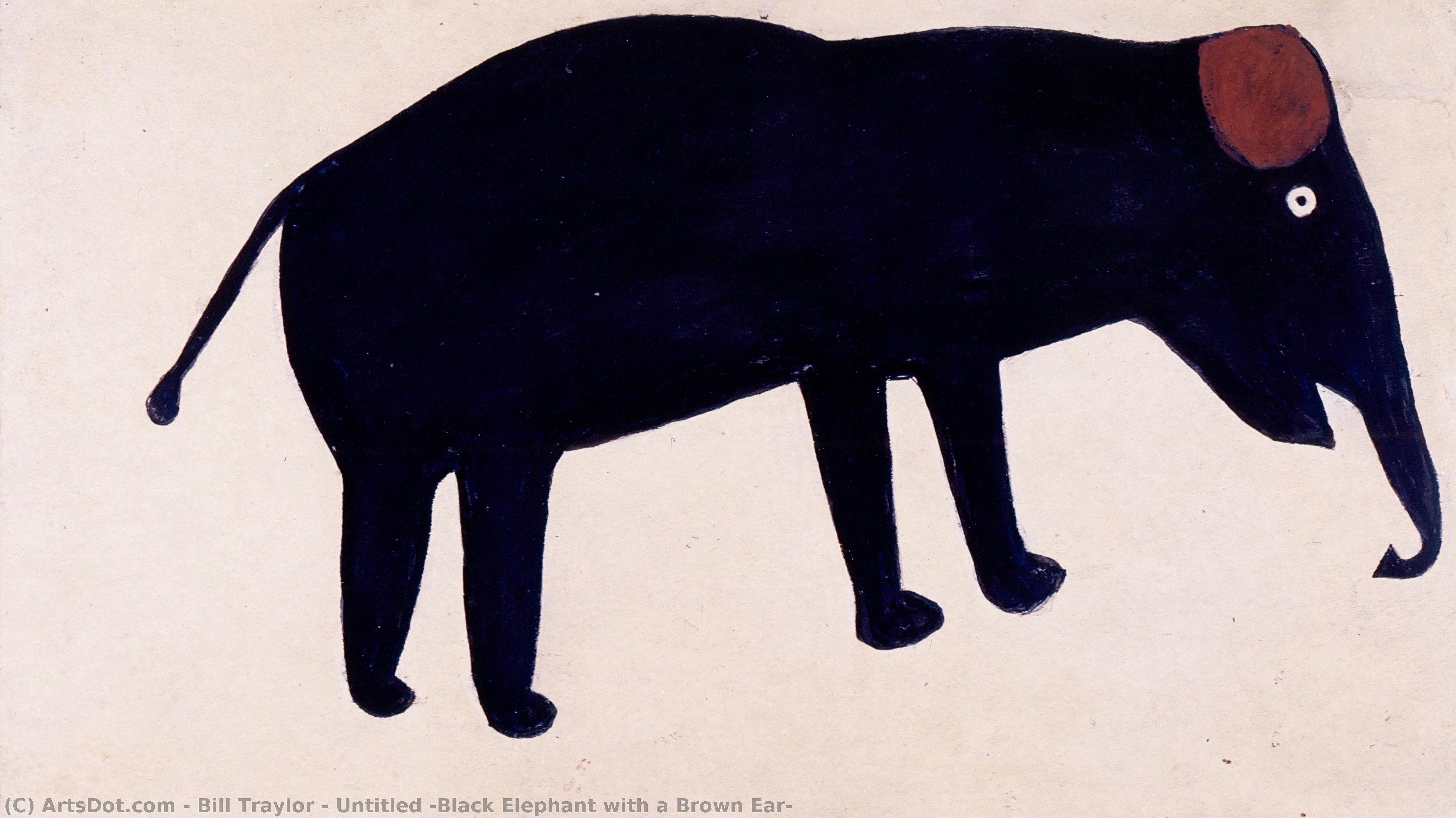 Untitled [black Elephant With A Brown Ear] — Билл Трейлор