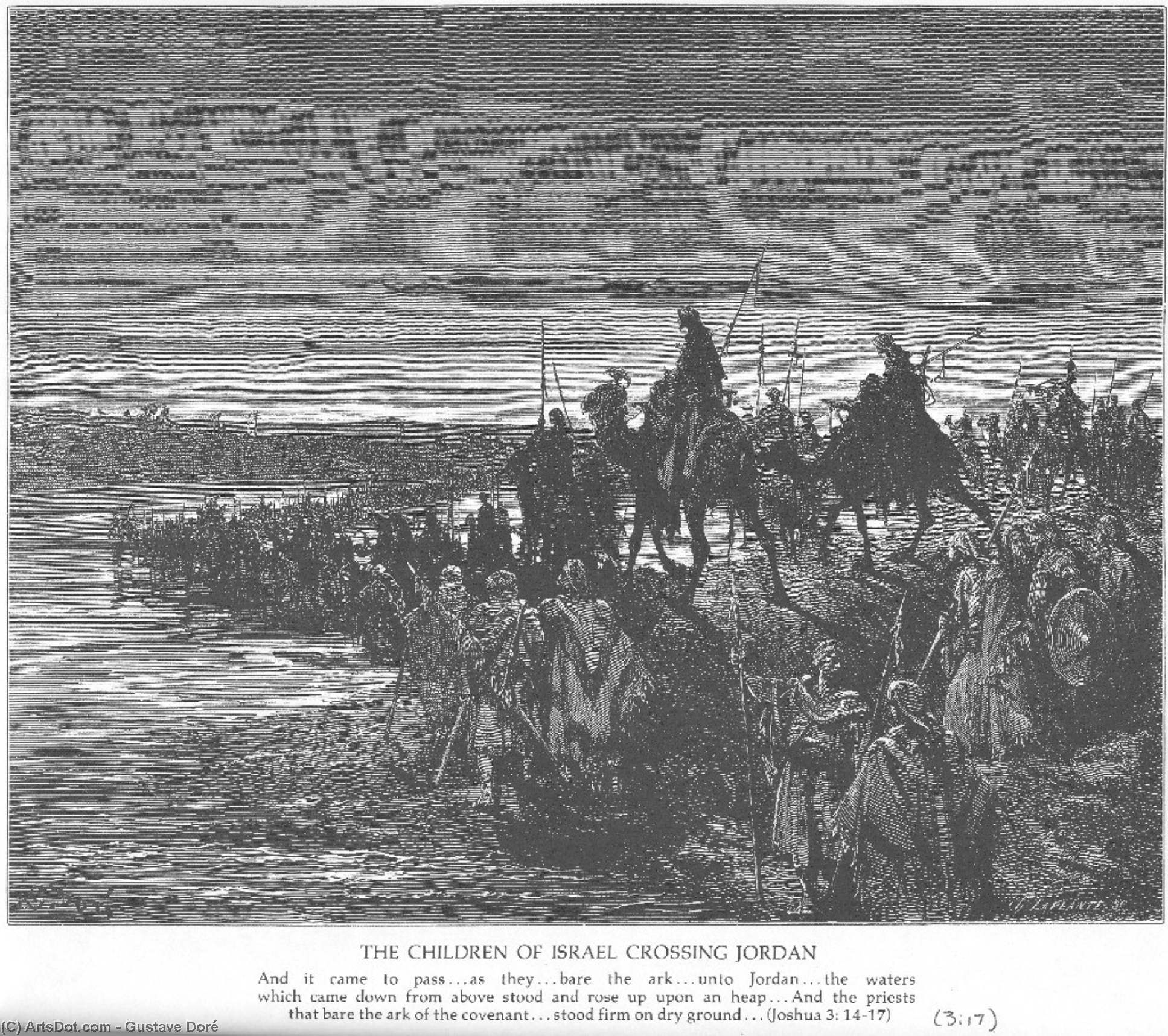 Пресељење Израиља Преко Реке Јордан — Gustav Dore