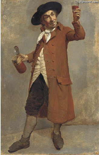 Portrait Of An Actor Traditionally Identified As Charles Macklin — Samuel De Wilde
