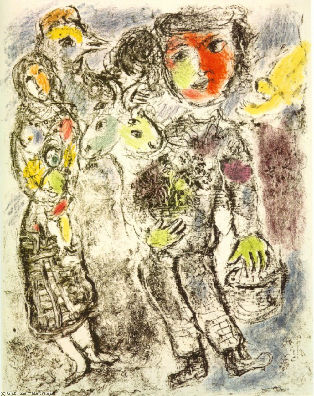 Couple Of Peasants — Marc Chagall