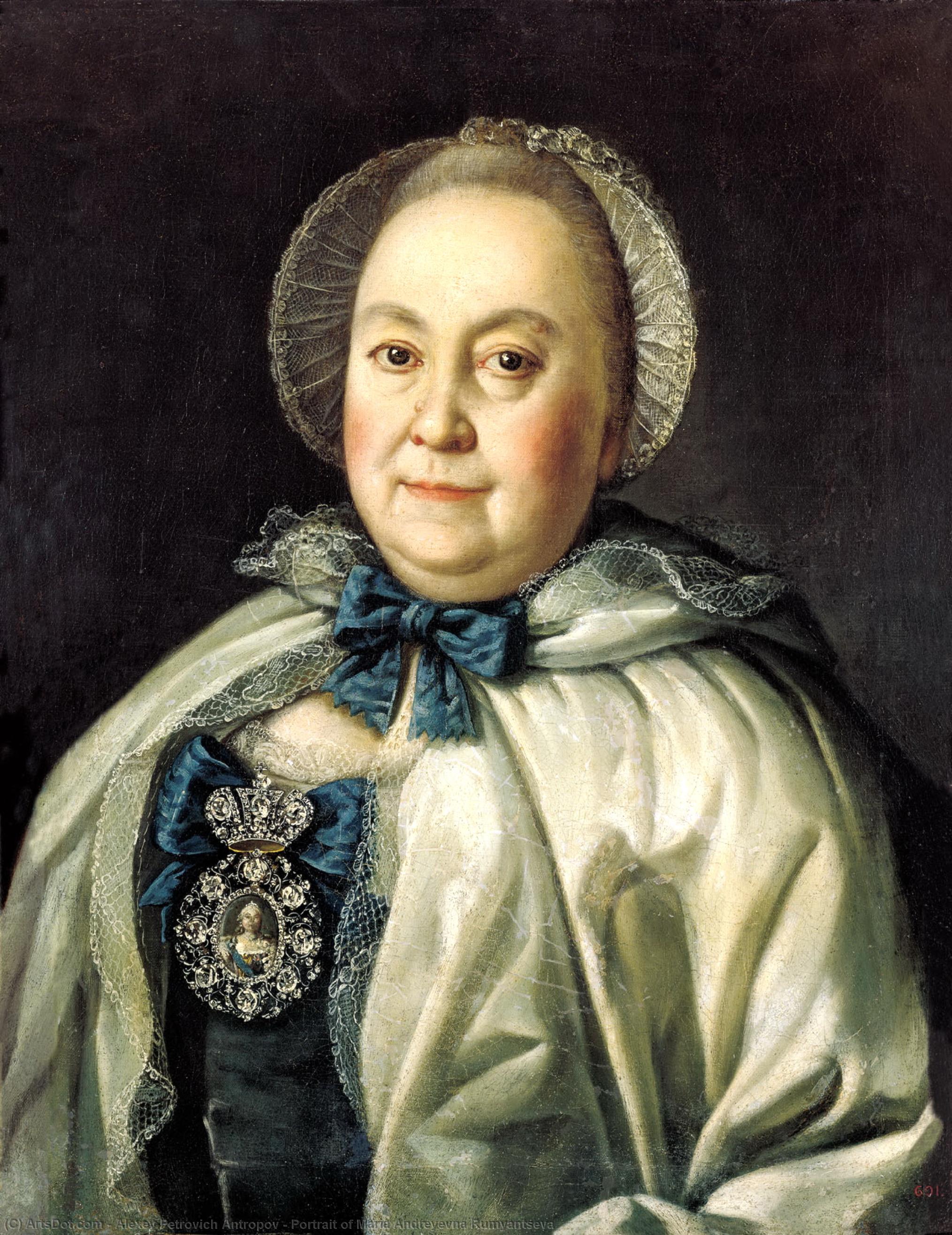 Portrait Of Maria Andreyevna Rumyantseva — Aleksey Petrovich Antropov