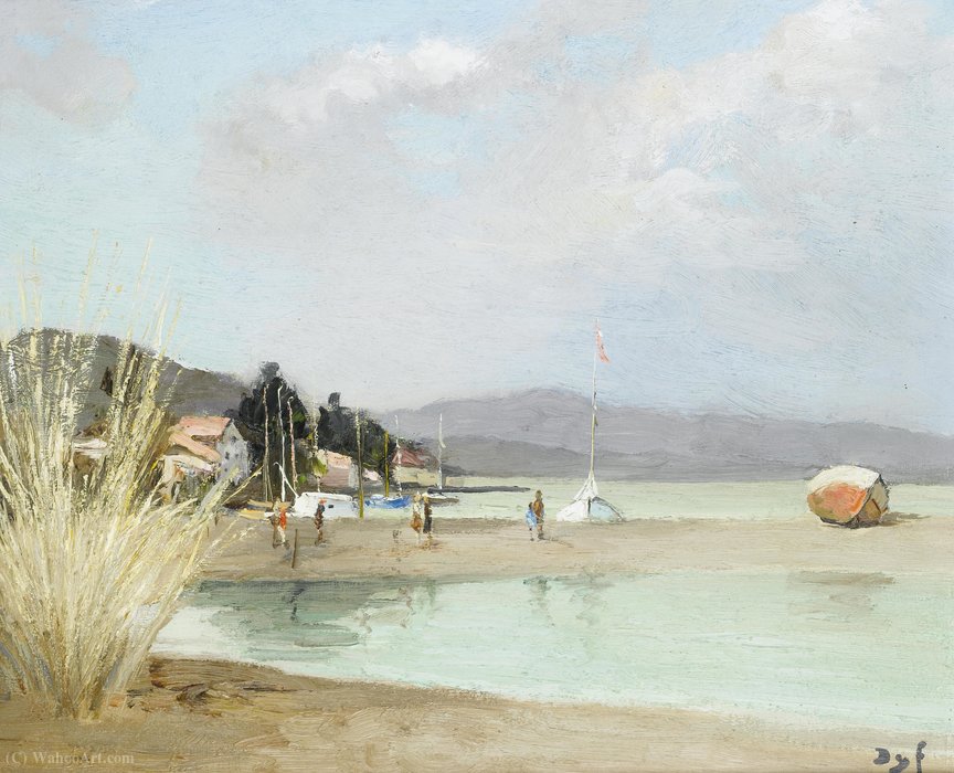 Beach At Provence, (1975) — Marcel Dyf