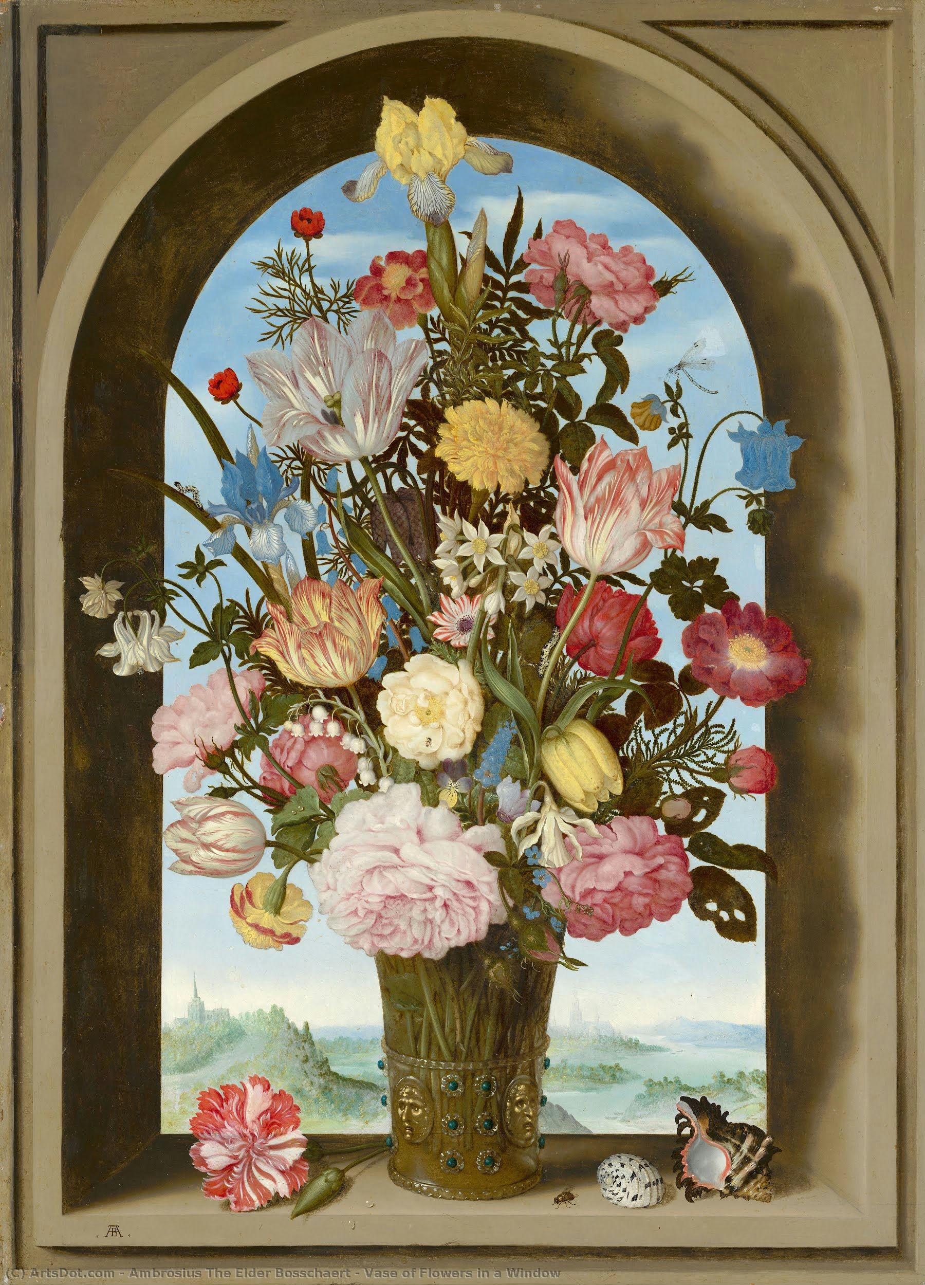 Vase Of Flowers In A Window — Ambrosius Bosschaert Der Ältere