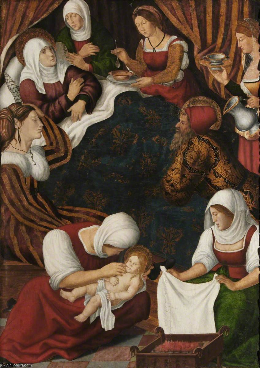 Birth Of The Virgin — Jacopo Bassano El Viejo