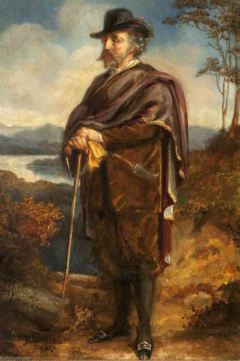 Marmion Edward Ferrers (1813–1884), Out Walking (in The Highlands ) — Rebecca Dulcibella Orpen
