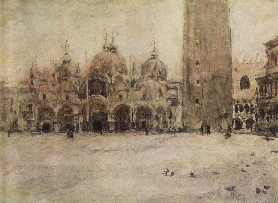 St. Mark Plaza In Venice — Valentin Alexandrovich Serov