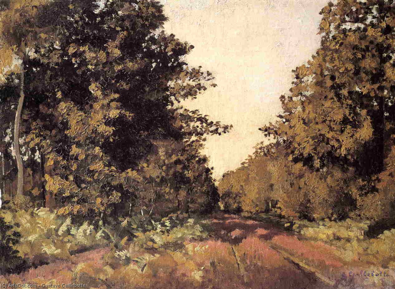 Yerres, Woods At La Grange, Path Of The Great 'ha-ha' — Gustave Caillebotte