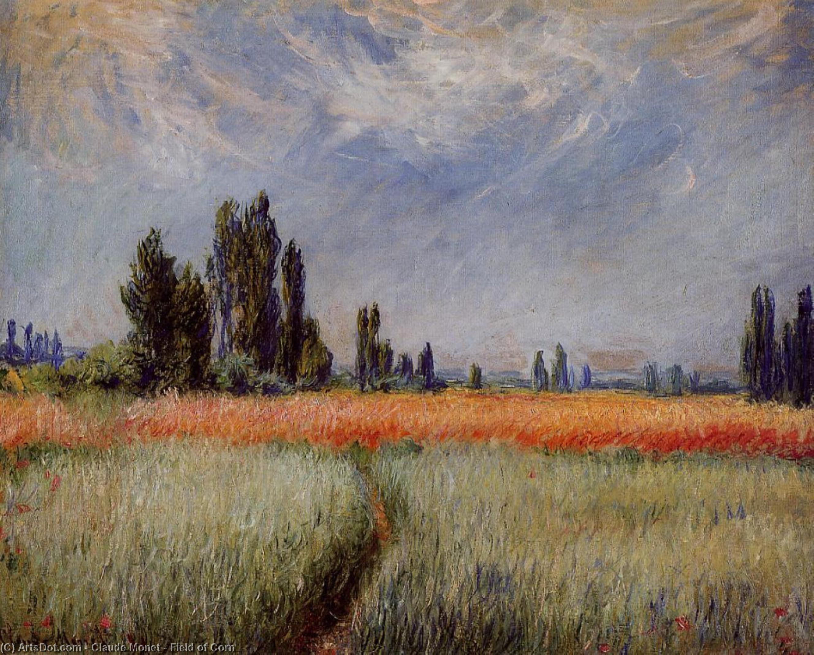Field Of Corn — Клод Моне