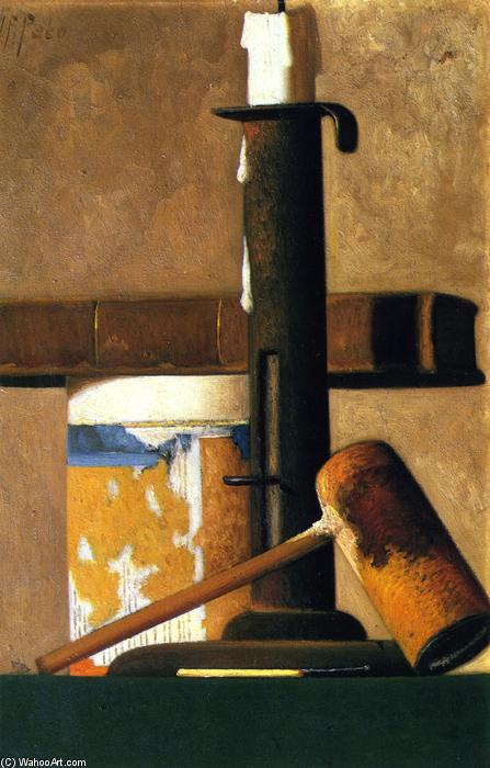 Candlestick, Pipe And Mug — John Frederick Peto