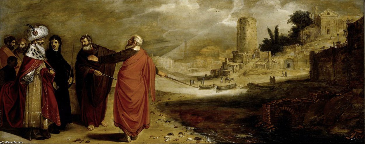 Aaron Changes The Water Of The Nile Into Blood — Jacob Symonsz Pynas