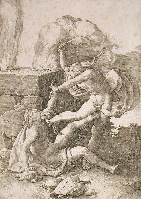 Cain Killing Abel — Lucas Van Leyden