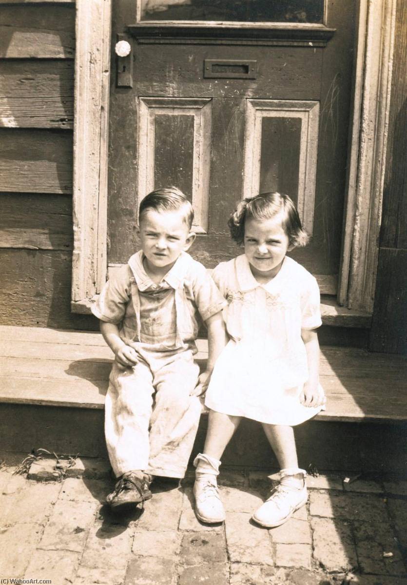 Children On A Stoop, Kensington, Philadelphia — John Frank Keith