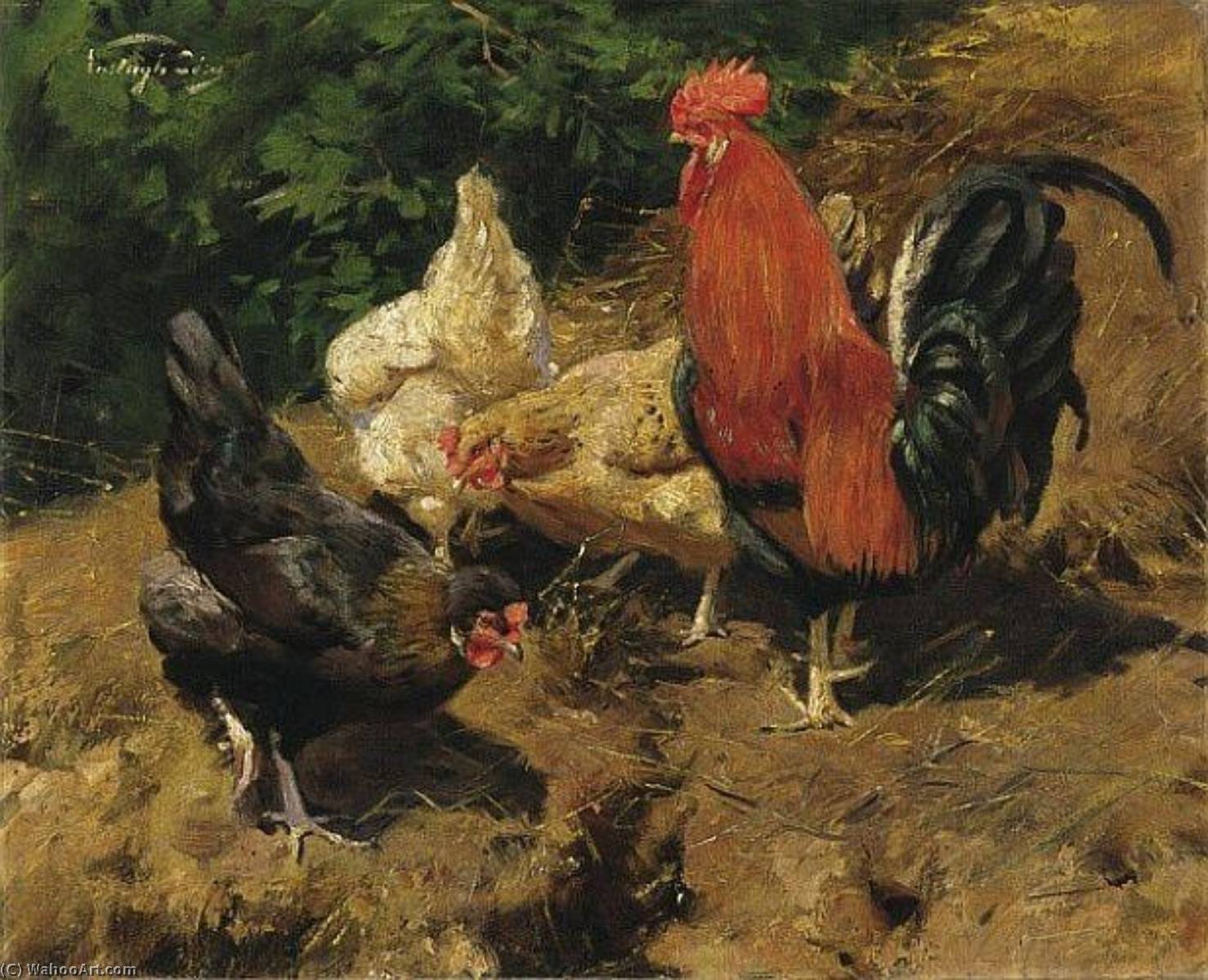 Kakas Tyúkokkal — György Vastagh