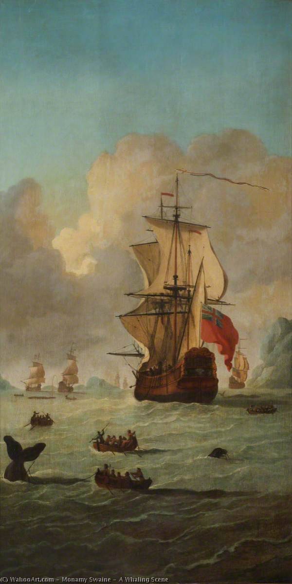 A Whaling Scene — Monamy Swaine