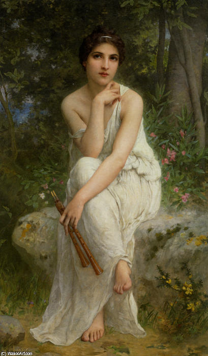 The Flute Player — Charles Amable Lenoir