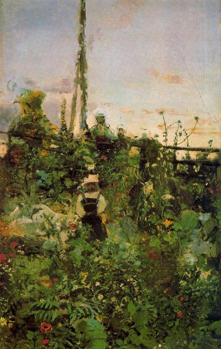 In The Garden — Ignacio Pinazo Camarlench
