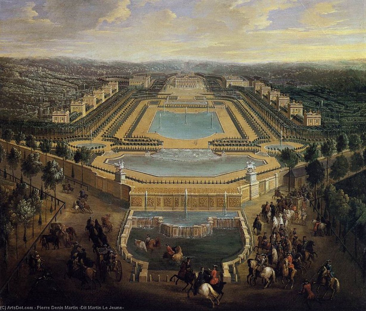 View Of The Château Of Marly — Pierre Denis Martin (dit Martin Le Jeune)