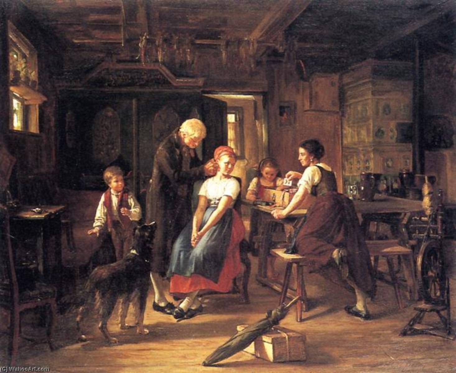 Her First Earrings — Henry Bacon