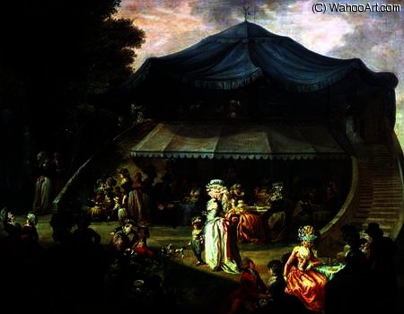 Fete At Colisee Near Lille — François Louis Joseph Watteau (watteau De Lille)