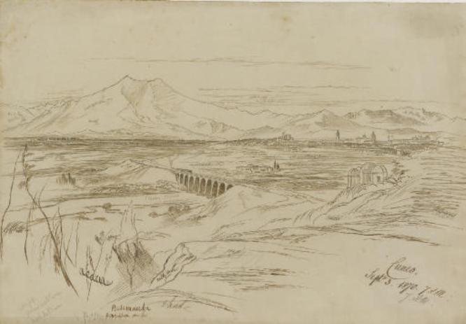 Veduta Di Cuneo Con Il Viadotto Soleri Sulla Stura — Edward Lear