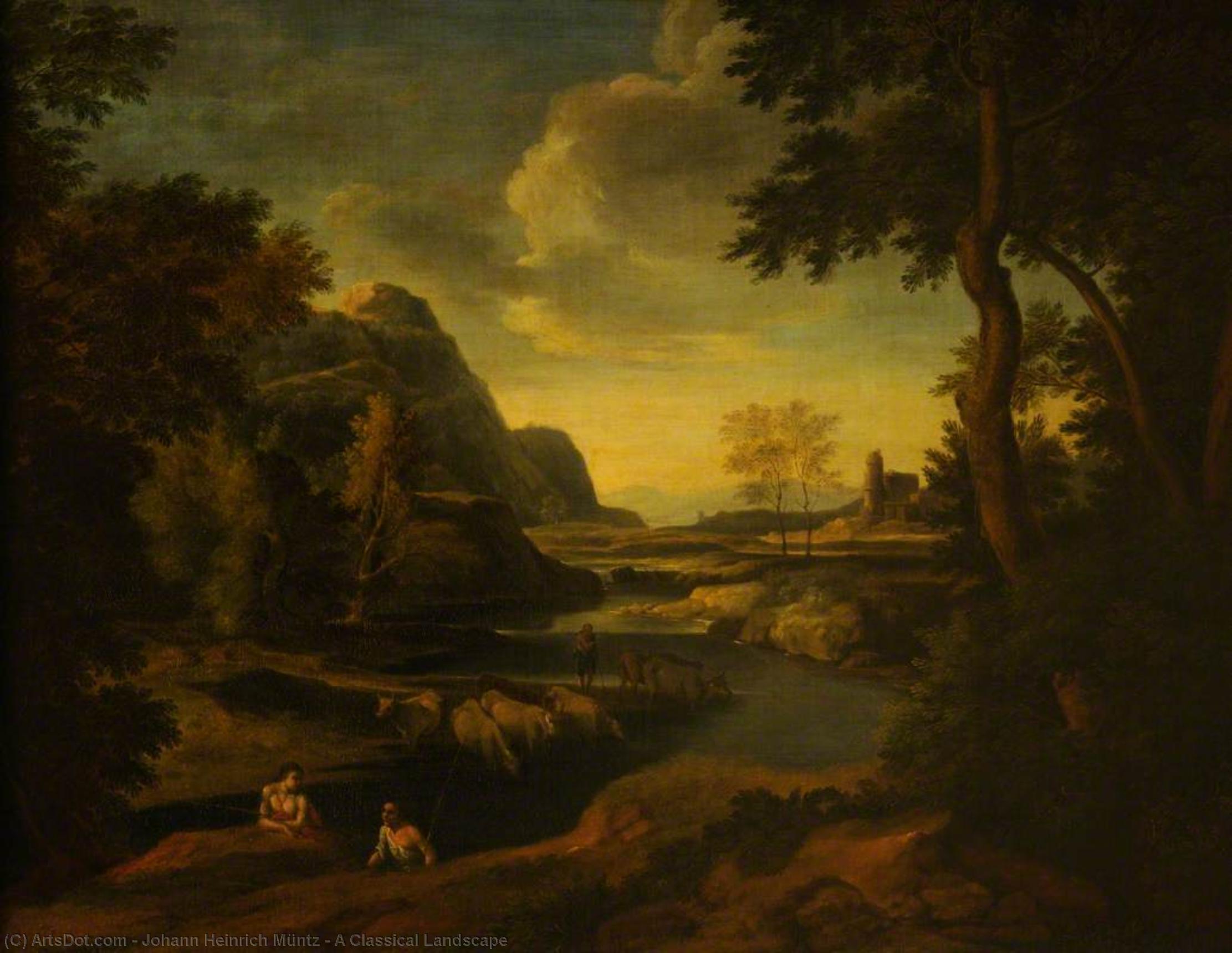 A Classical Landscape — Johann Heinrich Müntz