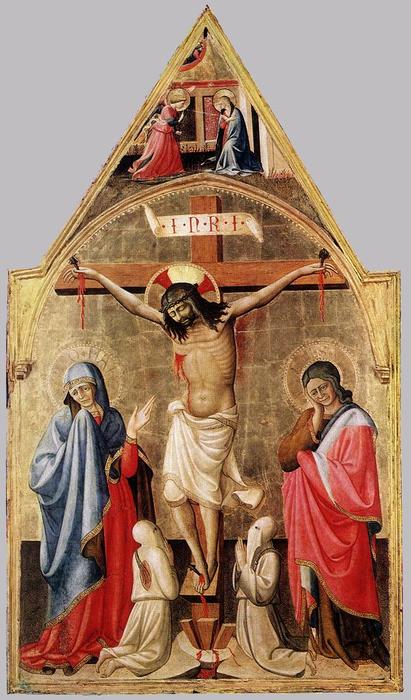 Crucifixion With Mary And St John The Evangelist — Biagio D'antonio Da Firenze