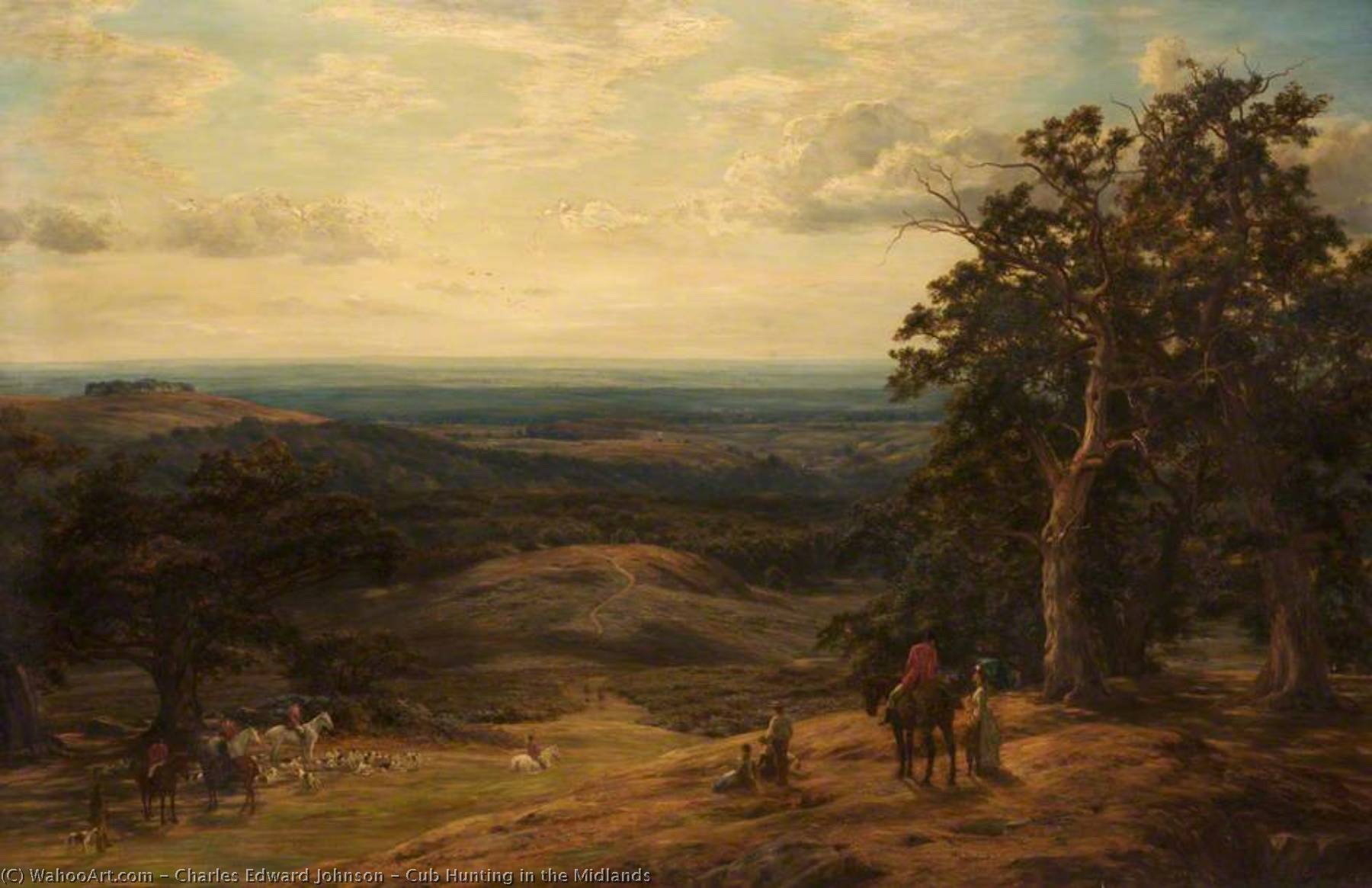 Cub Hunting In The Midlands — Charles Edward Johnson
