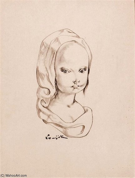Fillette Au Voile — Léonard Tsuguharu Foujita