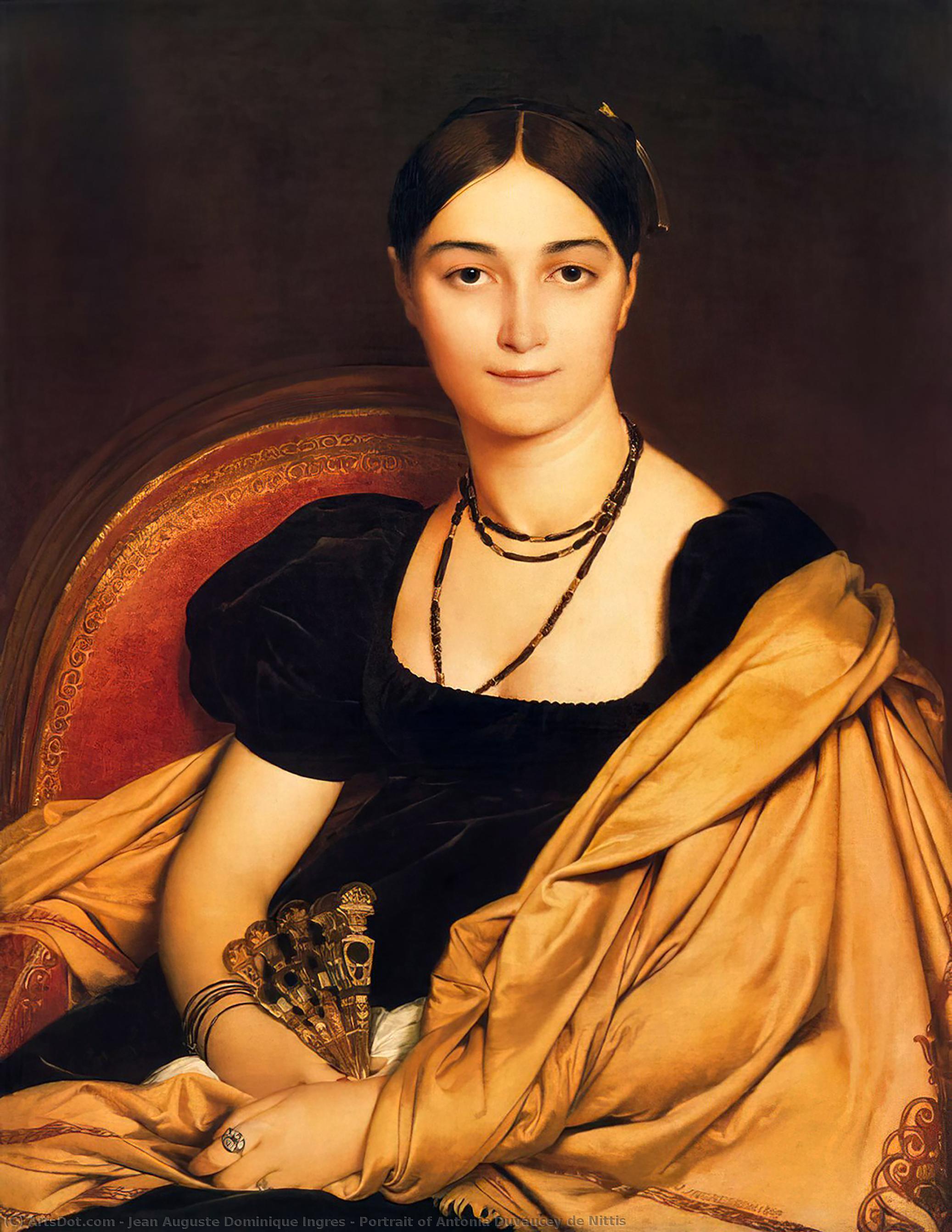 Portrait Of Antonia Duvaucey De Nittis — Jean-auguste-dominique Ingres