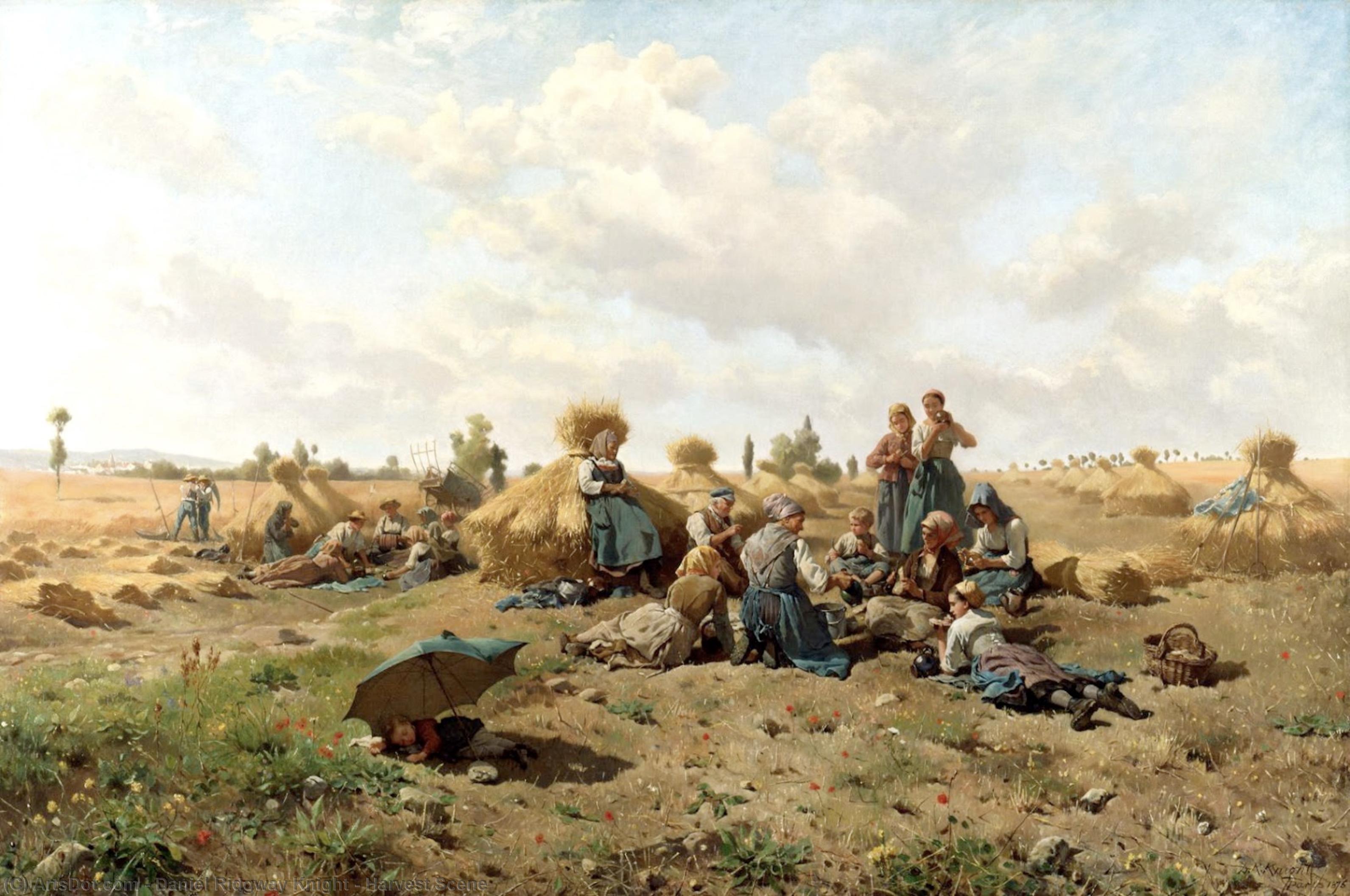 Harvest Scene — Daniel Ridgway Knight
