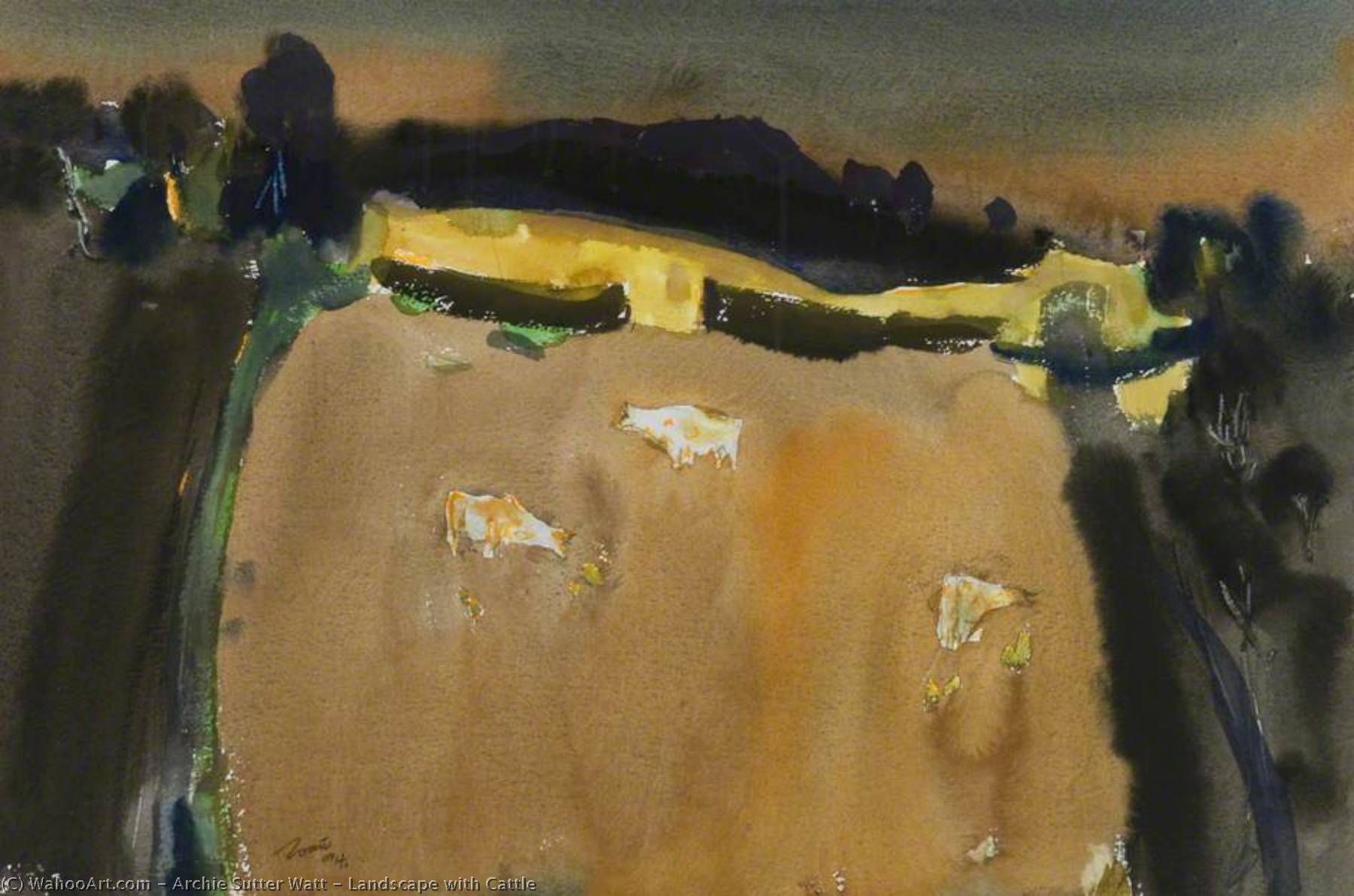 Landscape With Cattle — Archie Sutter Watt