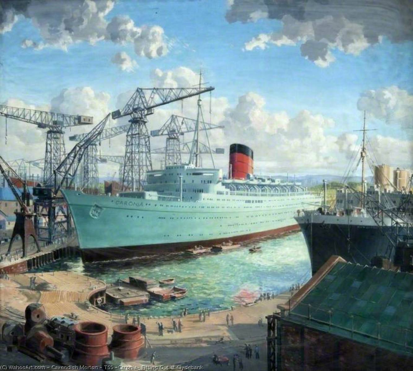 Tss 'caronia' Fitting Out At Clydebank — Cavendish Morton