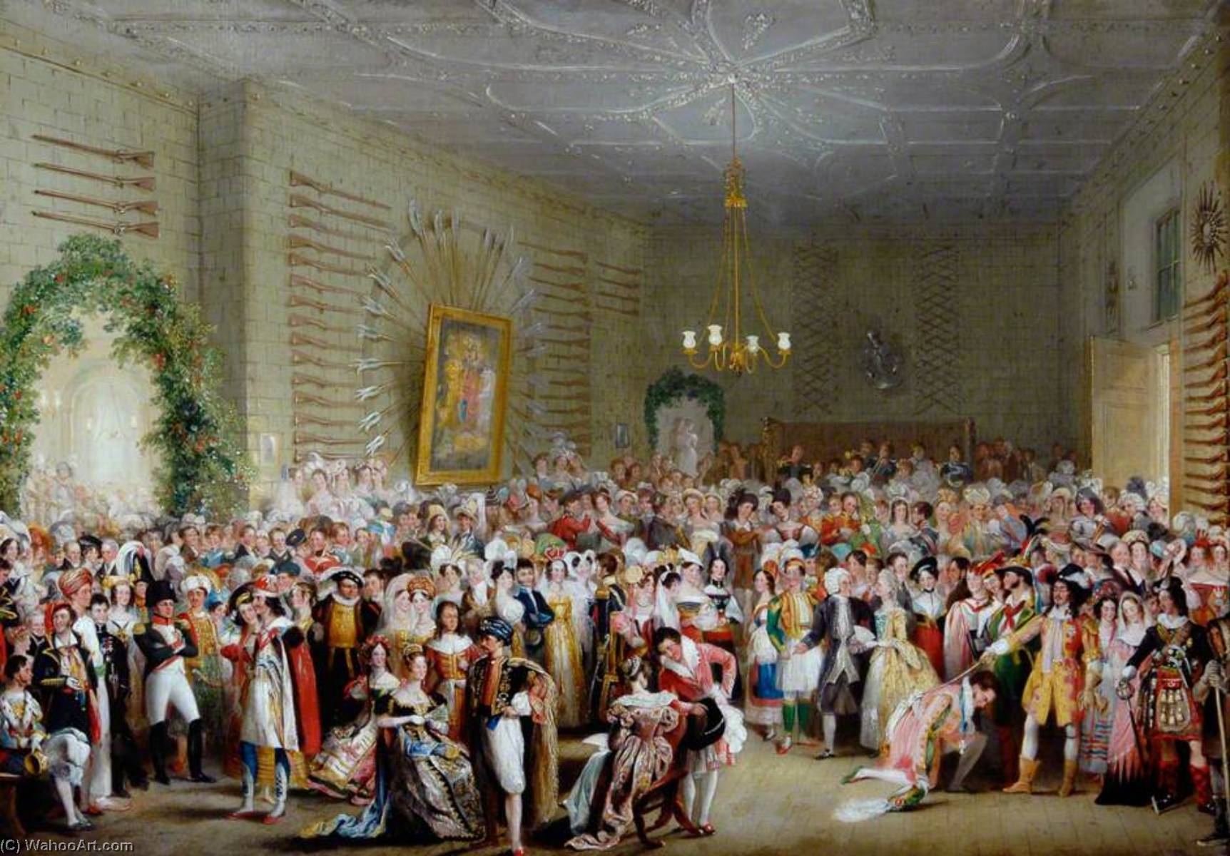 Fancy Dress Ball In The Mansion House, Coronation Of William Iv — Henry Perlee Parker