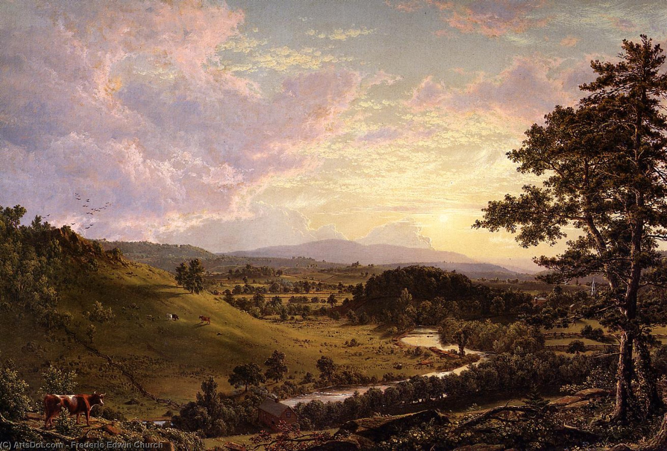 View Near Stockbridge, Mass. — Frederic Edwin Church