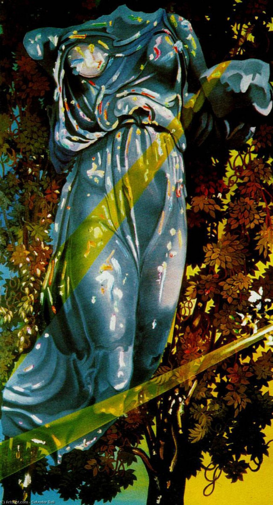 Nike, Göttin Der Sieges Erscheint In Einem Baum, Der Von Licht Durchflutet Ist — Salvador Dalí