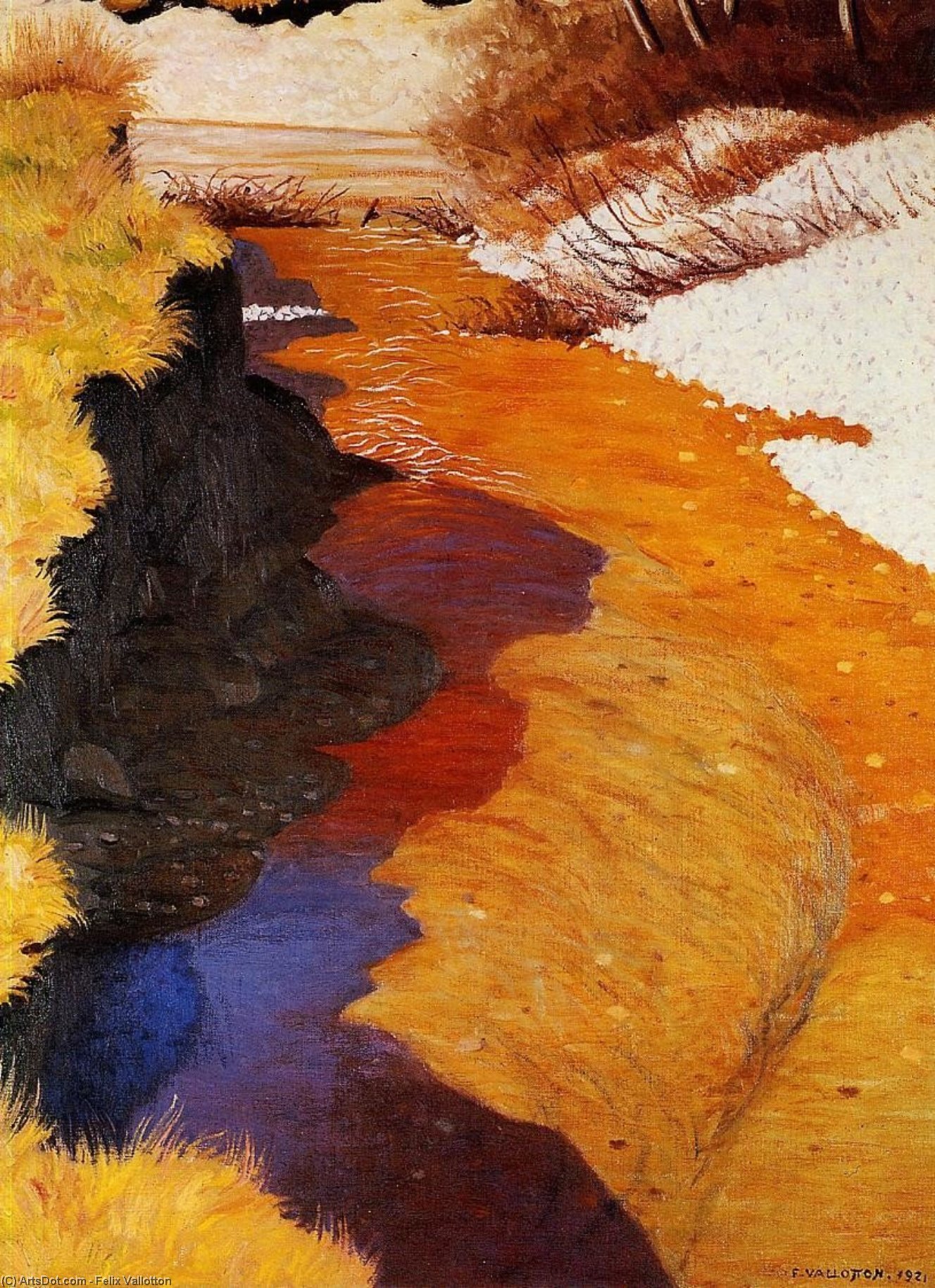 View Of Cagne From Horseback — Félix Vallotton
