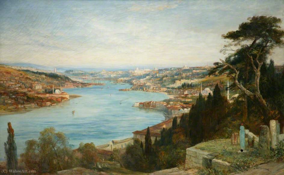 Constantinople And The Golden Horn From Eyoub — John Macwhirter