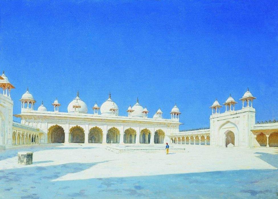 Moti Masjid (pearl Mosque), Agra — Vasily Vasilevich Vereshchagin