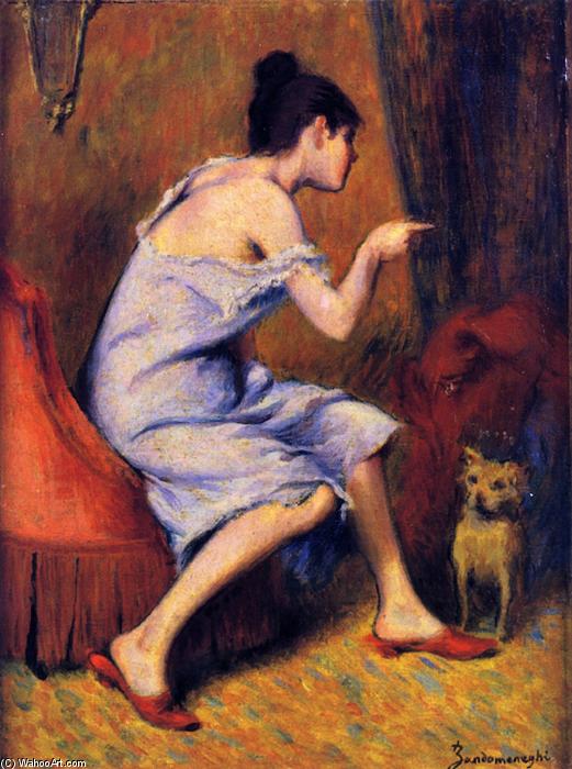 Girl And Her Dog — Federico Zandomeneghi