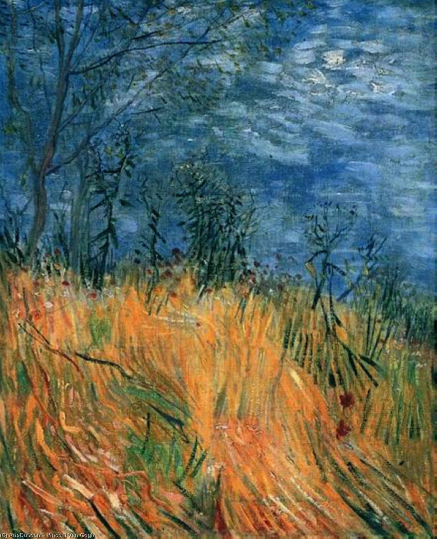 Rand Eines Weizenfelds Mit Poppen — Vincent Willem Van Gogh