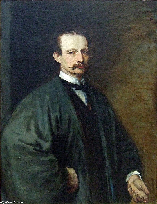 Selbstbildnis Im Japanischen Gewande Von Hans Von Marees — Hans Von Marées